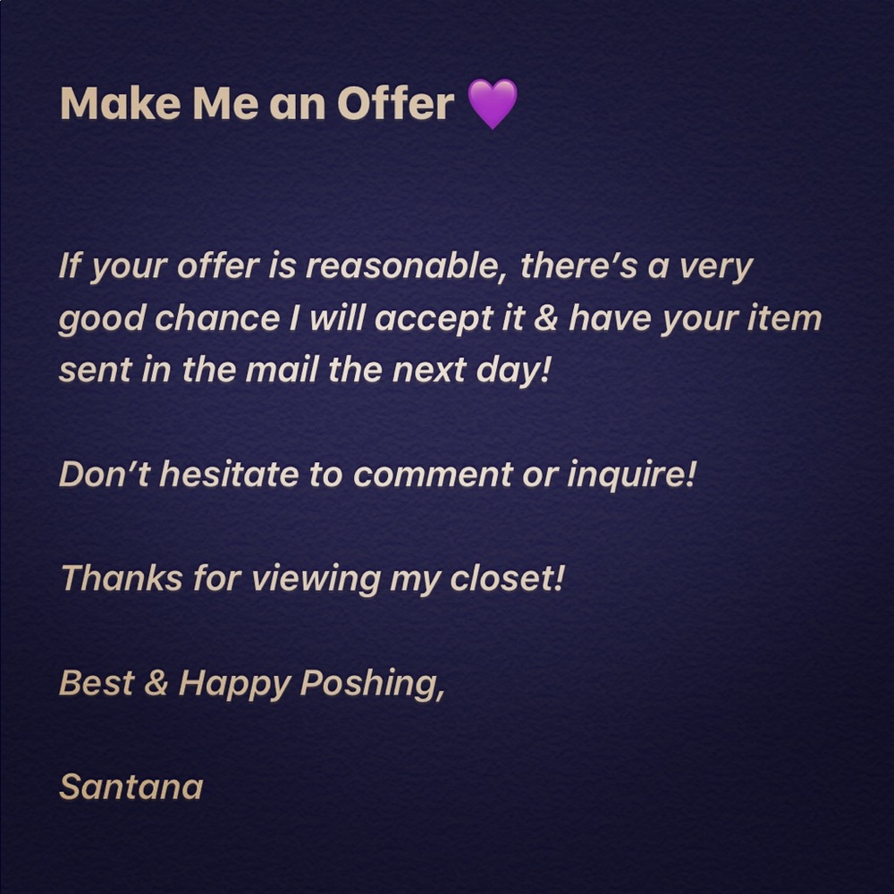 Everything must go! Make me a reasonable offer!